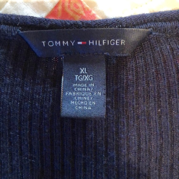 Tommy Hilfiger Navy Cardigan - Picture 2 of 3